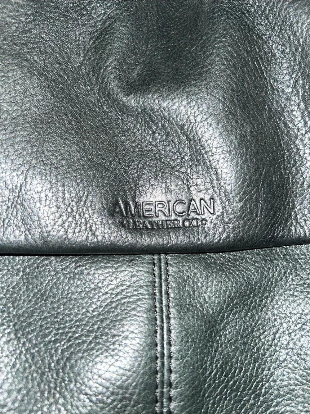 American Leather Co Genuine Super Soft Leather Backpack Black Top Sides Snaps